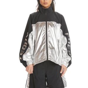 New Teddy Fresh Silver Track Jacket Size XS Small